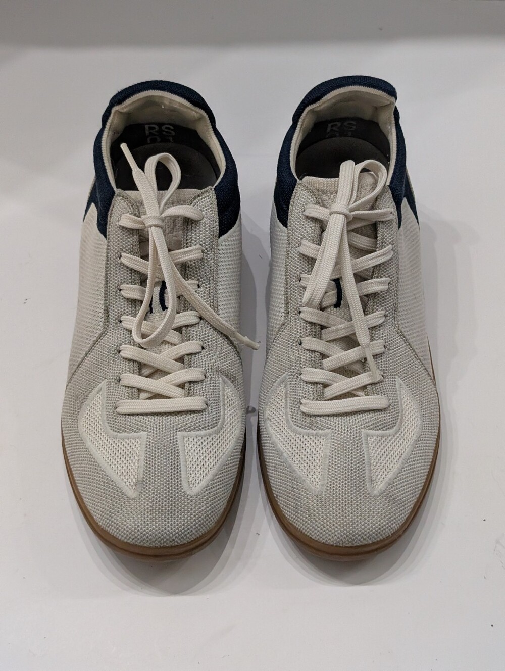 Rothy's Men's 11 RS01 Sneakers Hudson Navy White Gray Shoes